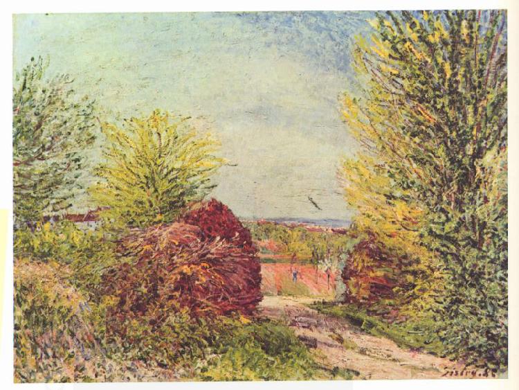 Alfred Sisley Weg in Veneux-Nadon im Fruhling oil painting picture